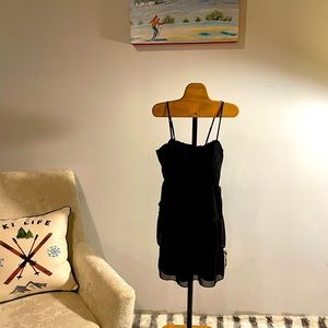 Little Black Dress with ruffles. Cute!